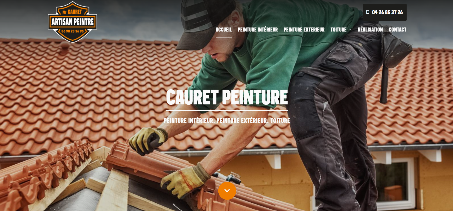 Rénovation de façade et peinture extérieure de maison à Nîmes - Cauret Peinture 