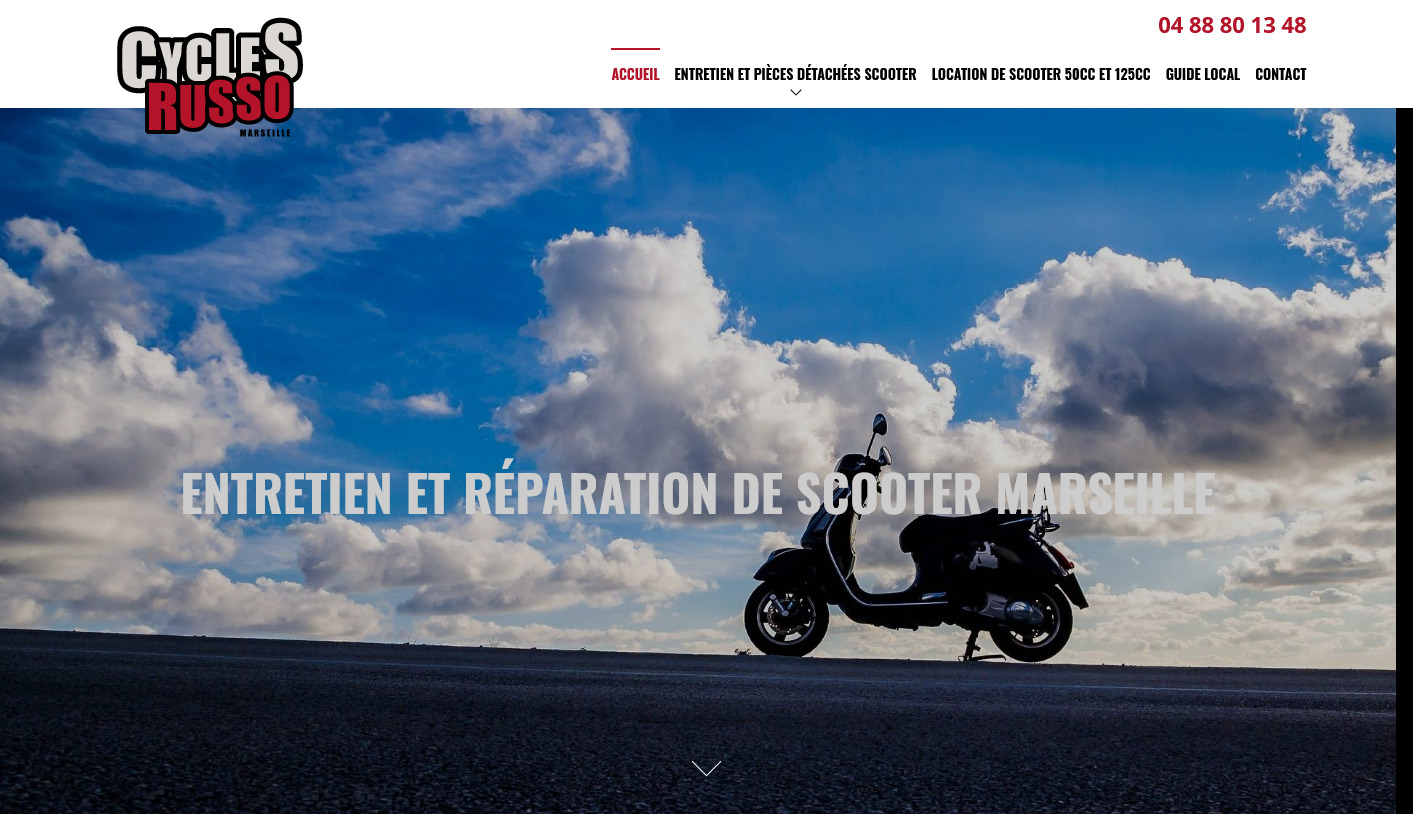 Garage pour la réparation de scooter à Marseille - Cycles Russo