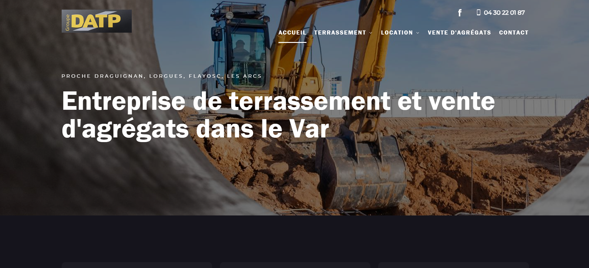 Entreprise de terrassement spécialisé dans la fondation de maisons individuelles à Lorgues - Groupe DATP