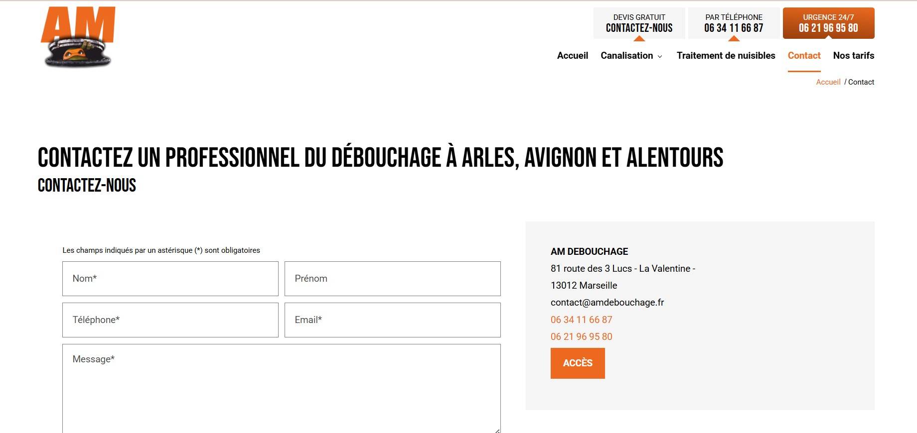 Débouchage professionnel de canalisation haute pression pour particuliers, syndics et résidences collectives à Salon-de-Provence et alentours - AM Débouchage