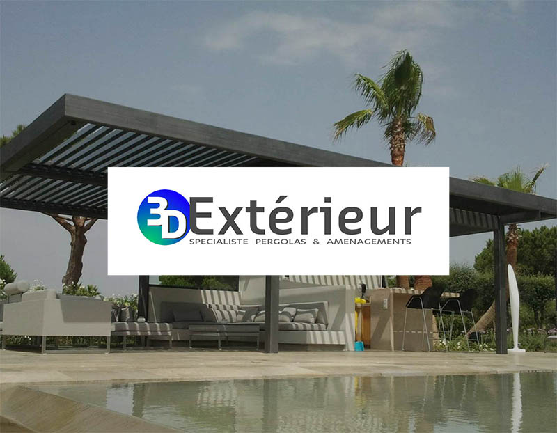 Qui contacter pour installer une pergolas bioclimatique sur sa terrasse à Villevieille ? - 3D Extérieur 