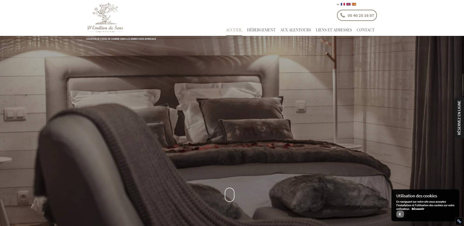 Lodges de luxe et spa vers Bordeaux - D'Emilion de Sens