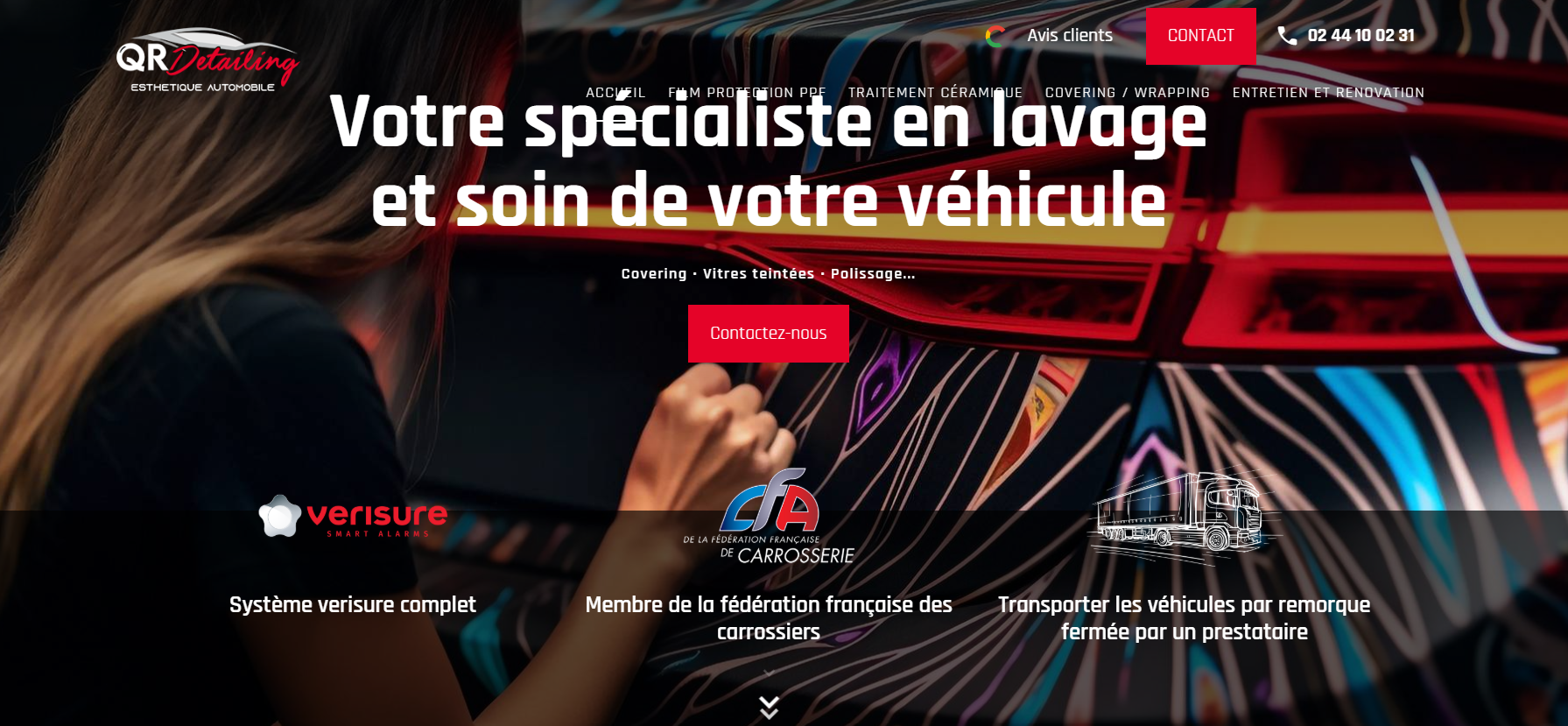 Pose de films de protection haut de gamme (PPF) pour préserver la peinture d'un véhicule à Laval en Mayenne et sa région - QR Detailing