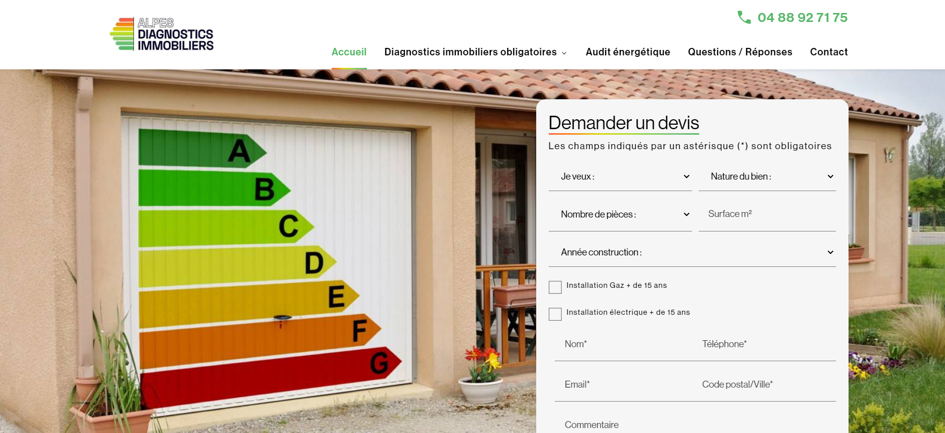 Entreprise diagnostic immobilier obligatoire vente Manosque et Alpes de Haute Provence - Alpes Diagnostic Immobiliers