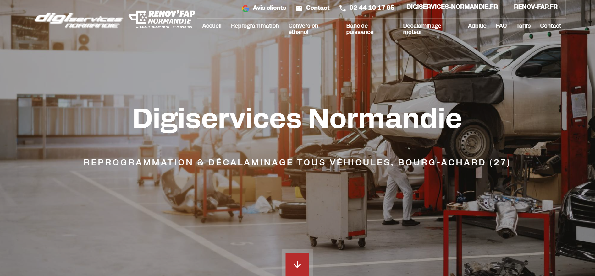garage auto à Bourg Achard pour reprogrammation moteur 