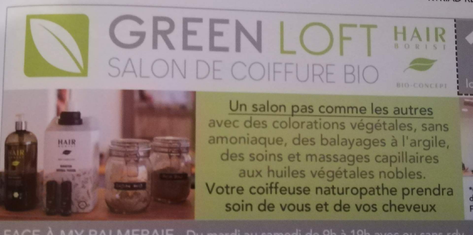 Salon de coiffure bio Plan de campagne Green loft