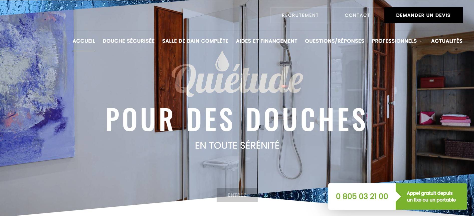 Pose de douche sécurisée pour senior à Aix Marseille
