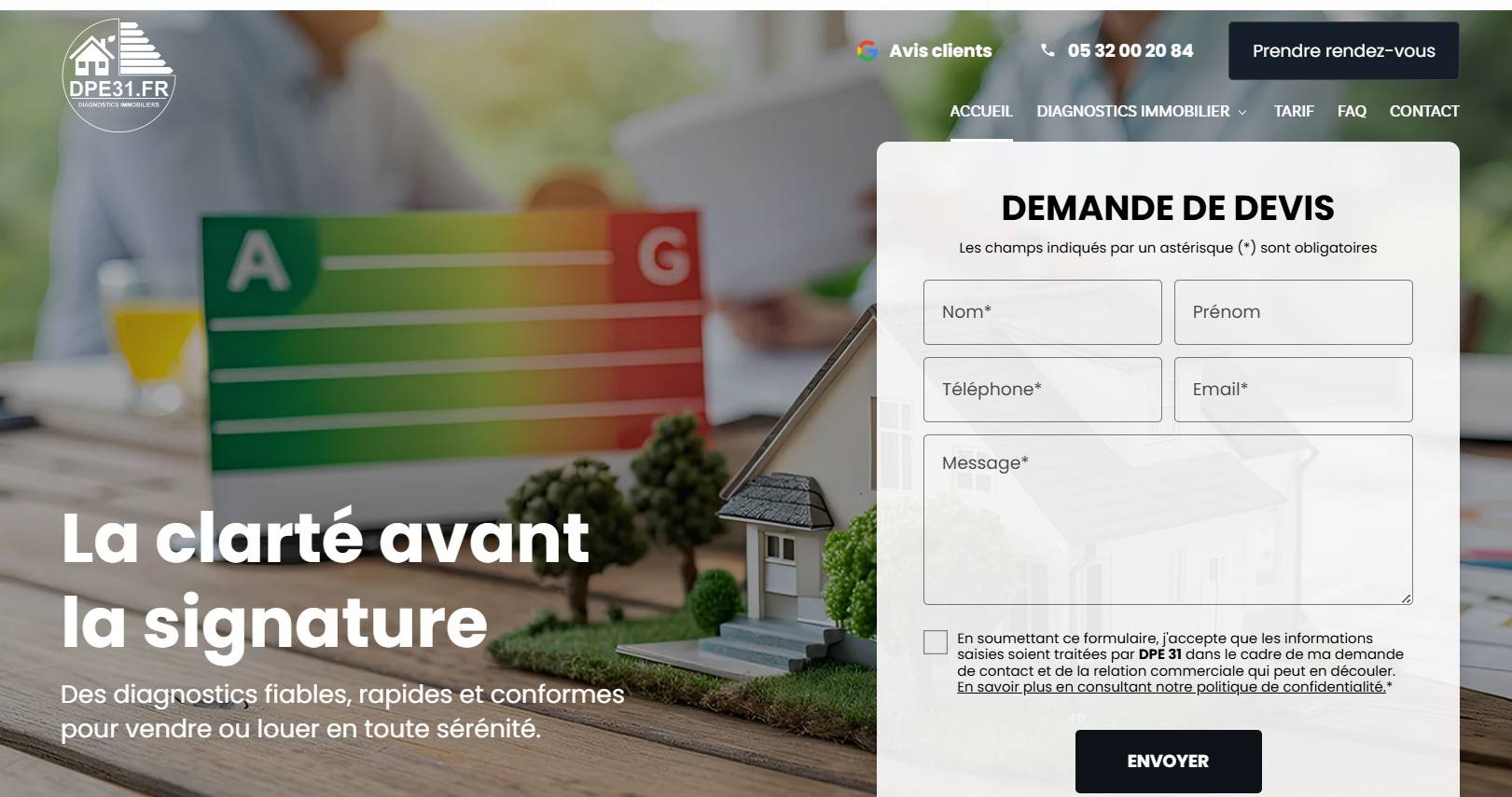 Diagnostic Performance Énergétique pour vente et location de biens à Colomiers - DPE 31