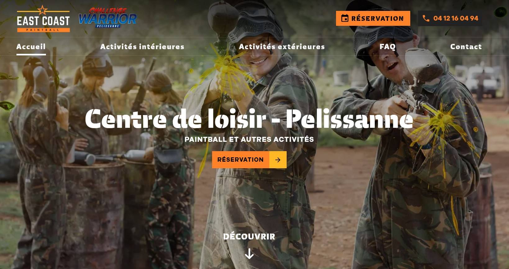 Réservation d'un terrain de paintball pour un anniversaire à Istres dans les bouches du Rhône - EAST COAST PAINTBALL