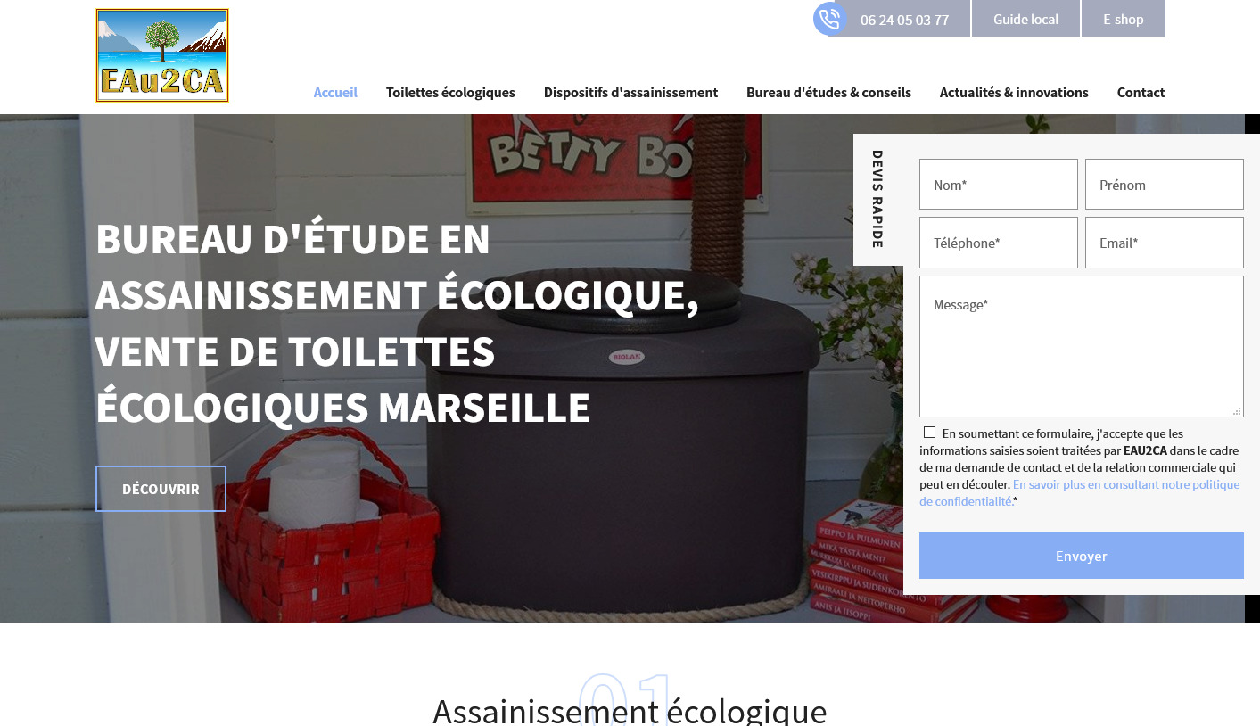 Acheter des toilettes sèches pour un camping-car - Eau2CA