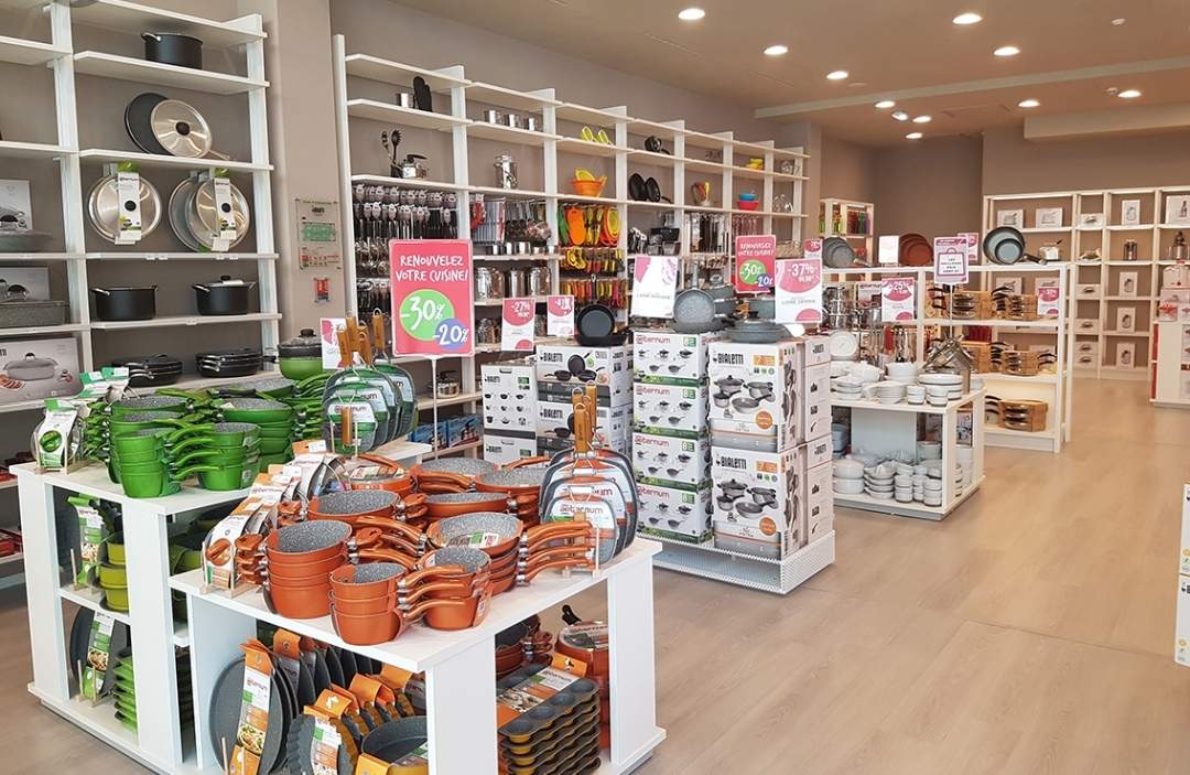 Magasin spécialisé dans la distribution d'électroménager italien Miramas Bialetti