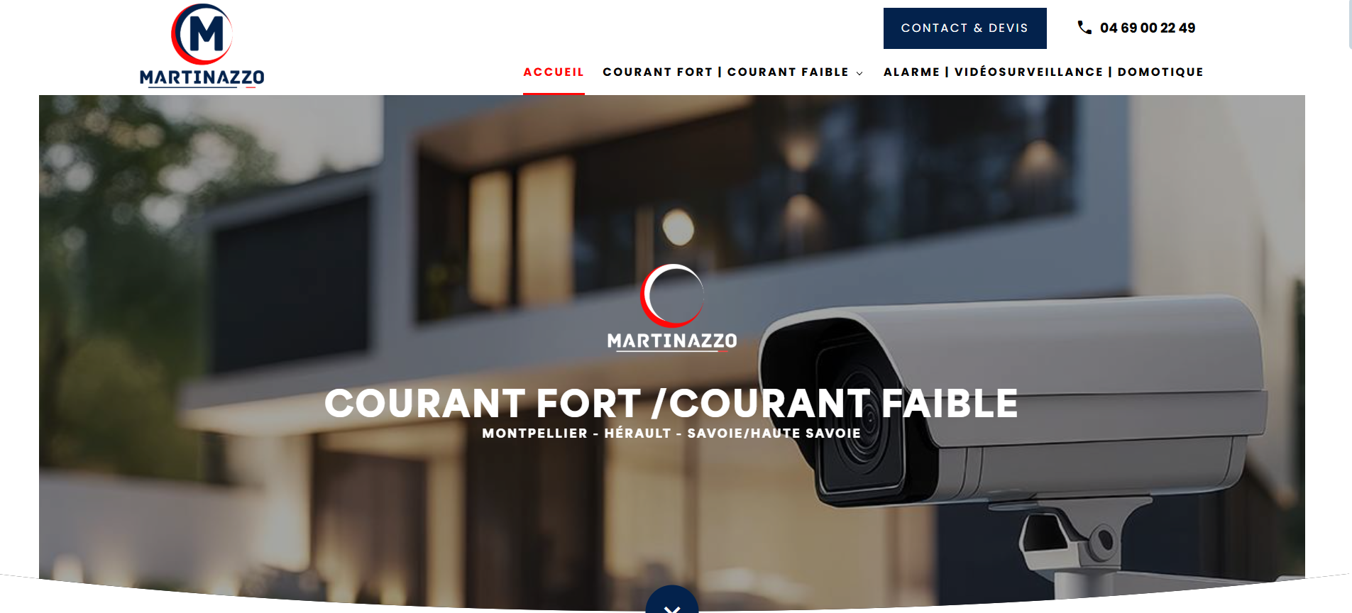 Entreprise d'électricité spécialisée en travaux courant fort faible à Montpellier - Martinazzo