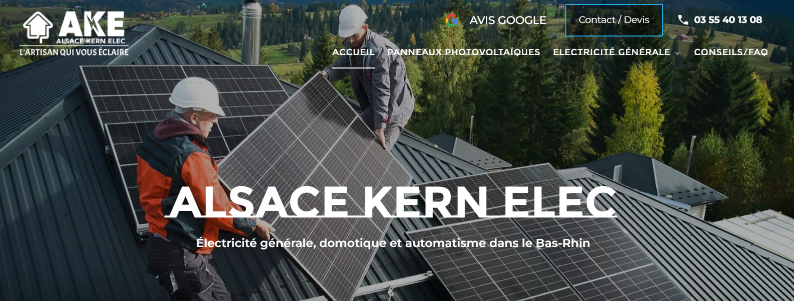 Installation de panneaux photovoltaïques en toiture en autoconsommation et revente à Saverne en Alsace - Alsace Kern Elec