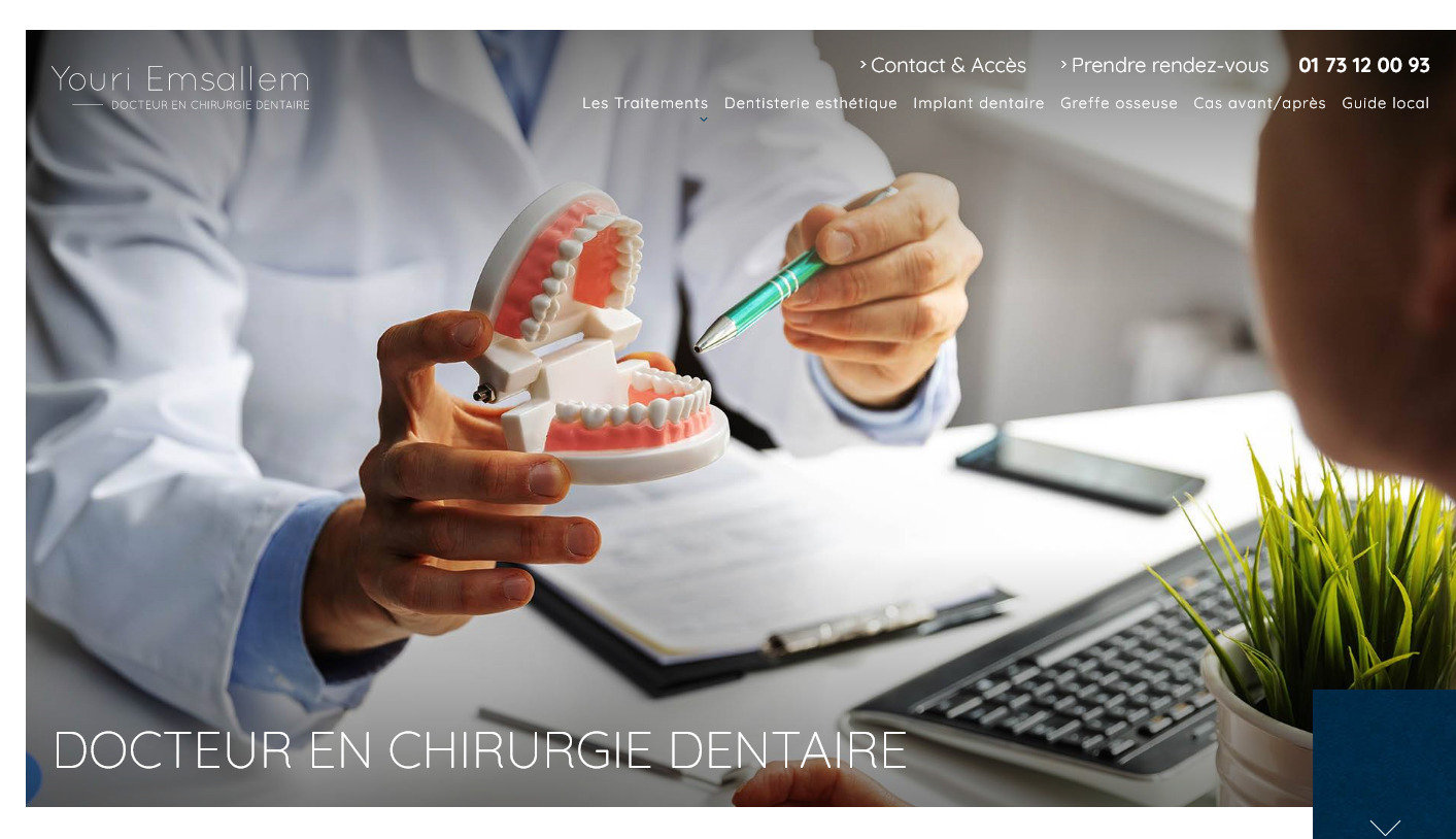 Cabinet de chirurgie dentaire du Dr Youri Emsallem à Paris 17