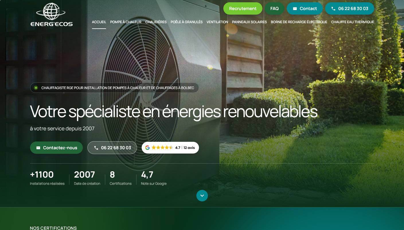 Quelle entreprise pour installer des panneaux photovoltaïques à Bolbec ? - ENERG'ECOS
