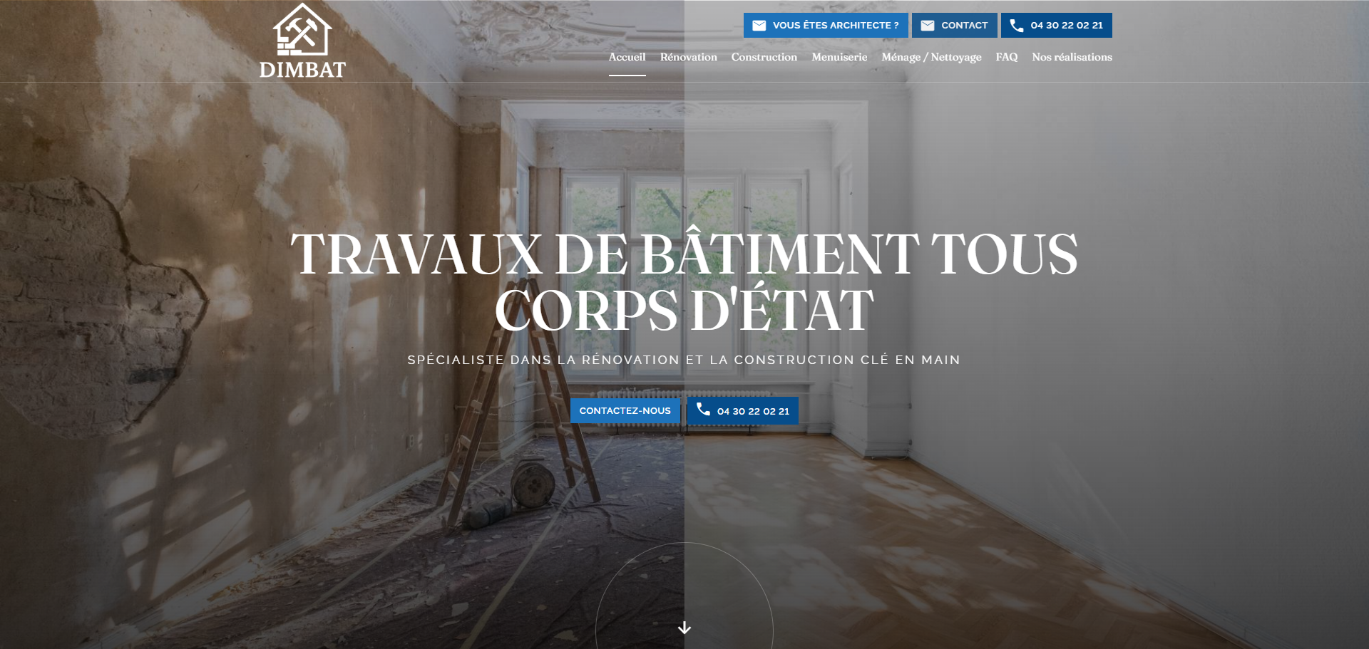 Entreprise de bâtiment tous corps d'état pour projet de construction ou rénovation à Marseille avec DIMBAT