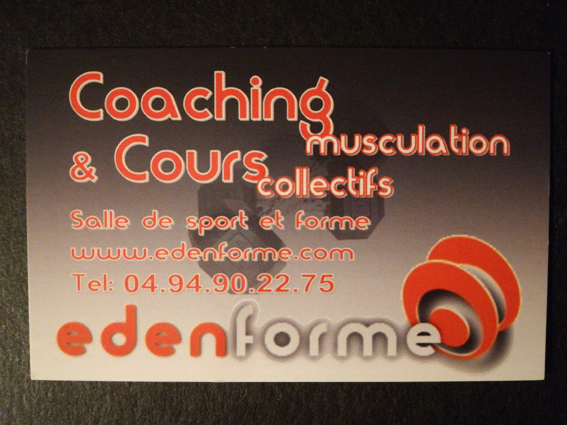 coaching et musculation le Beausset Eden forme