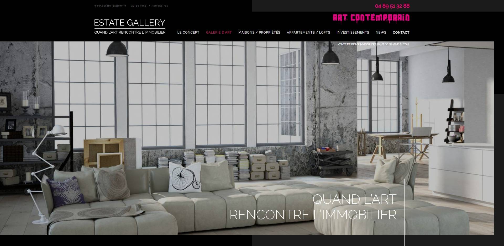 Agence immobilière atypique sur Lyon - Estate Gallery