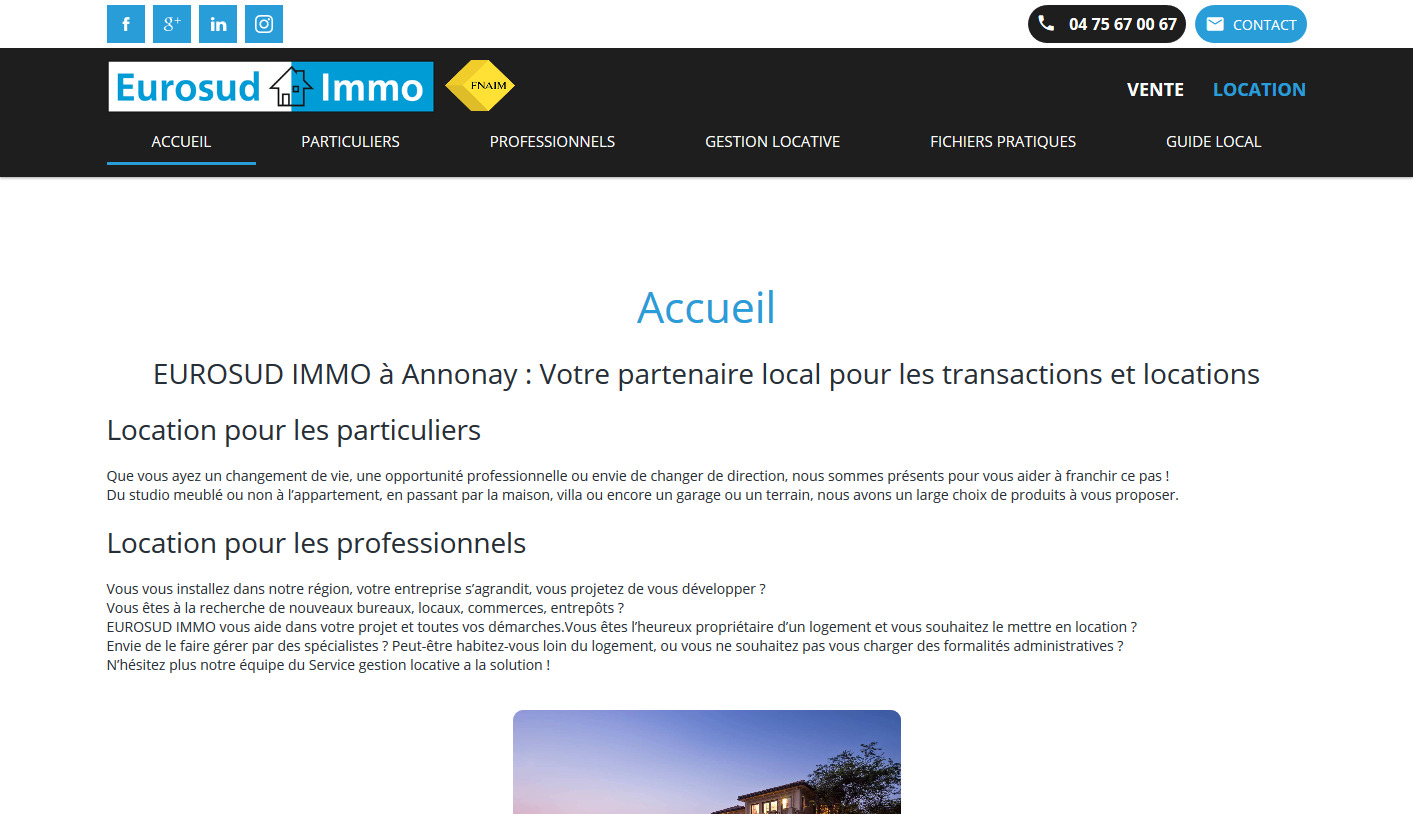 Louer un bien immobilier à Annonay - Eurosud Immo