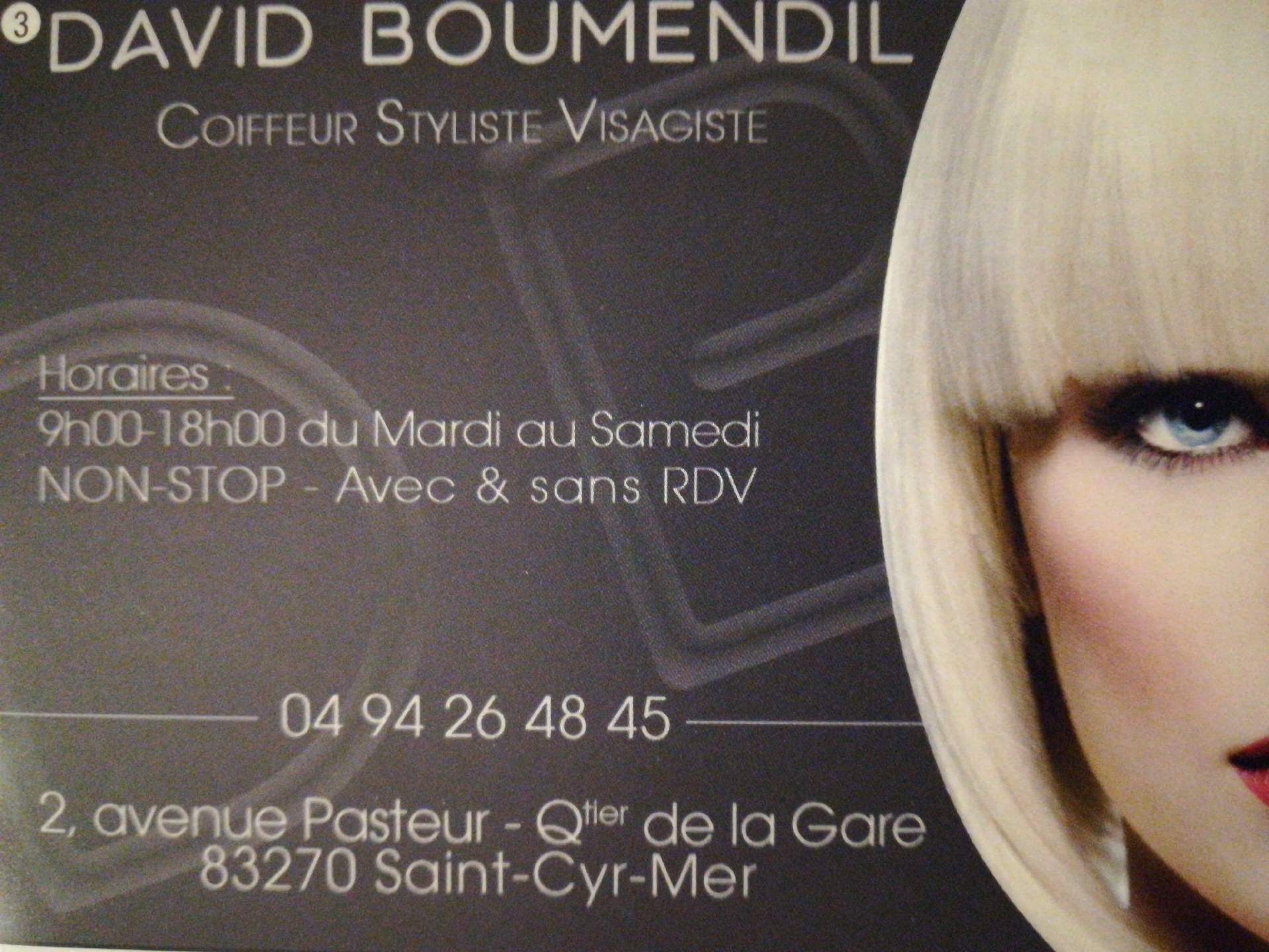 salon de coiffure Saint-Cyr-sur-Mer David boumendil coiffeur styliste visagiste