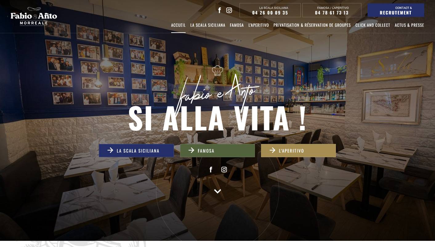 La Scala Siciliana et Famosa, restaurant italiens familiaux à Lyon