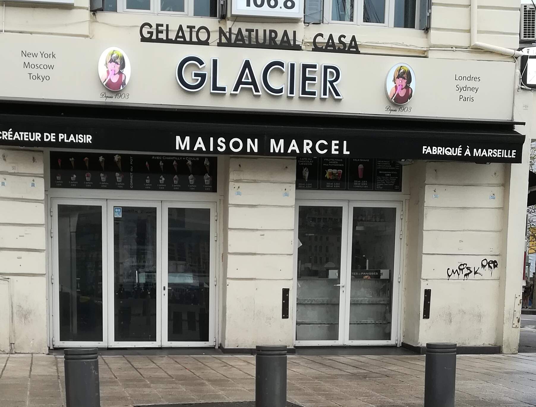 vente de glaces artisanales Marseille Maison Marcel
