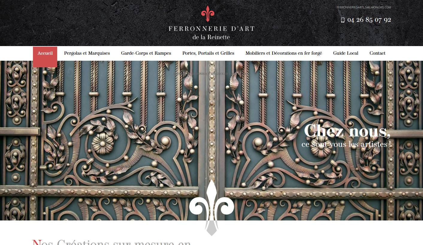 Où faire fabriquer un portail en fer forgé dans le Var ? - Ferronnerie d'art la Reinette