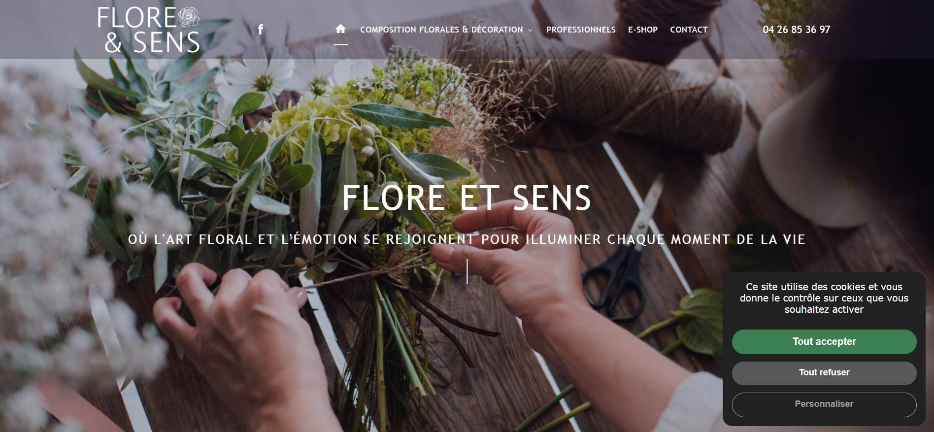 Fleuriste pour réalisation de composition florales pour un mariage à Marseille - Flore & Sens