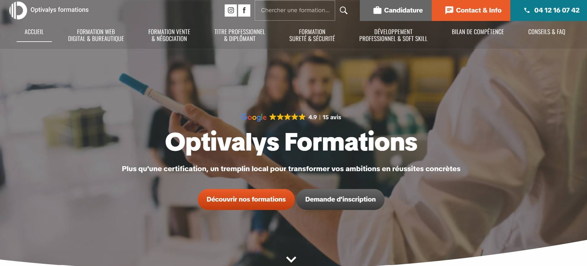 Formation excel cpf a distance et à Marseille - Optivalys
