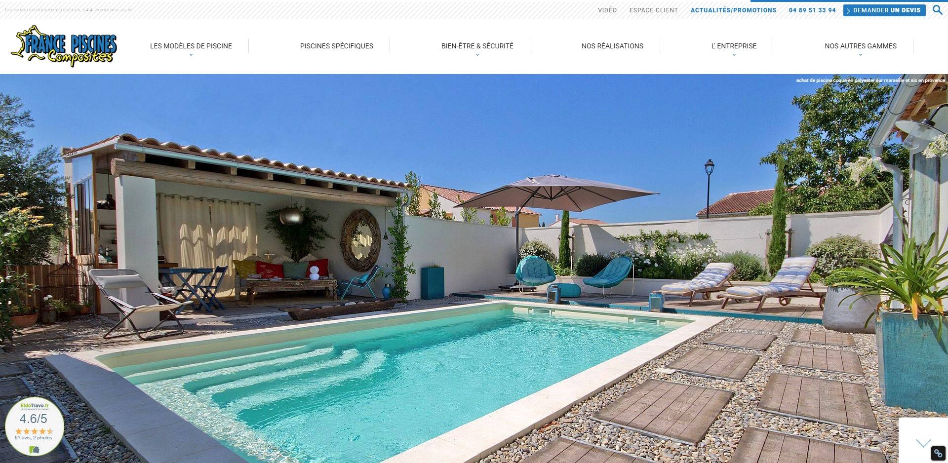 Trouver un fabricant de piscine sur Marseille - France Piscines Composites