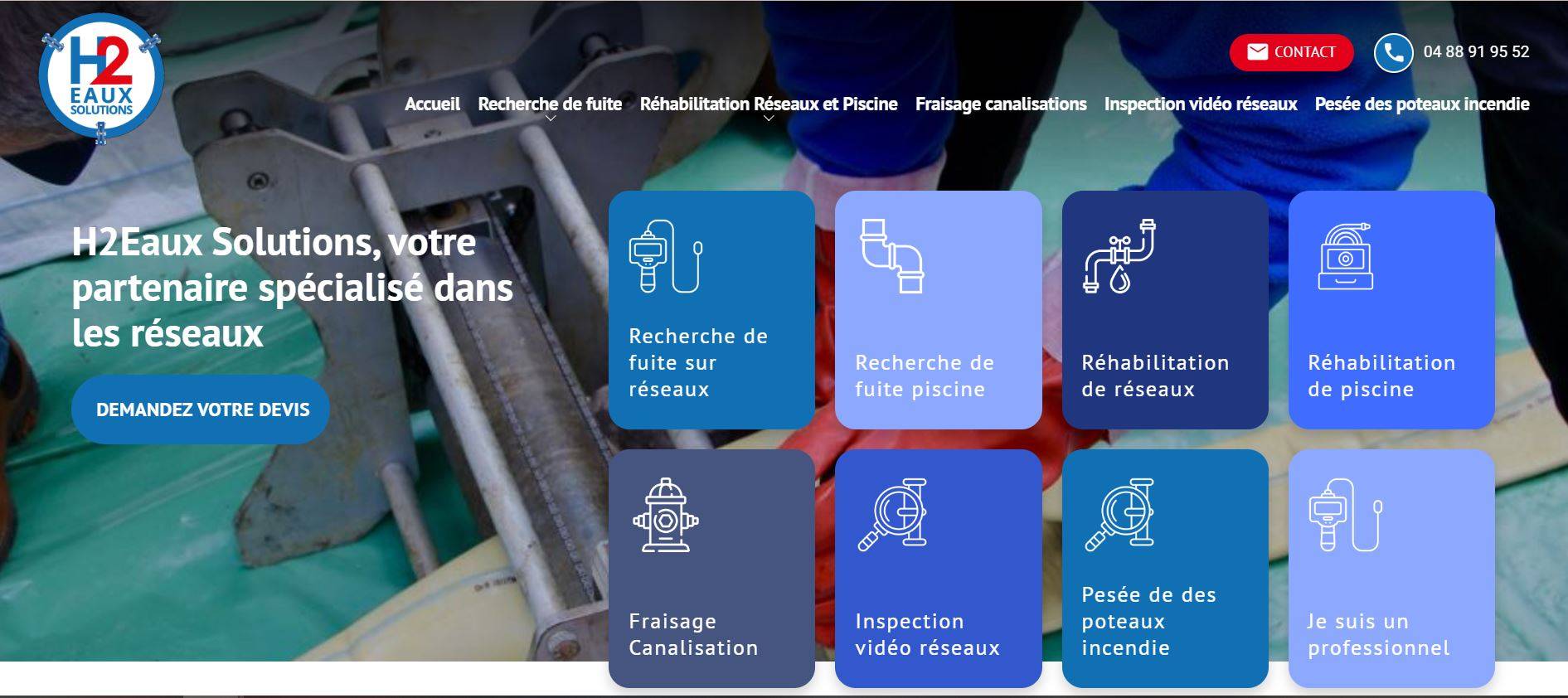 Entreprise spécialisée en recherche de fuite d'eau potable à Avignon : H2Eaux Solutions