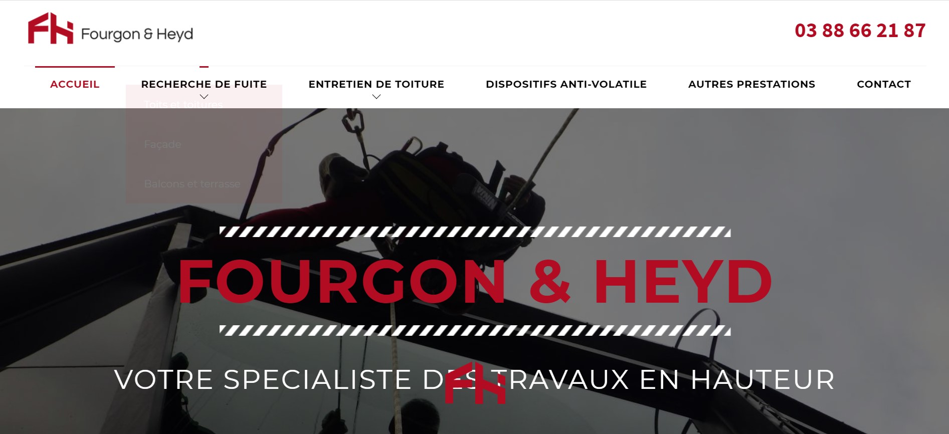 Cordiste pour travaux en hauteur en urgence à Strasbourg - Fourgon & Heyd