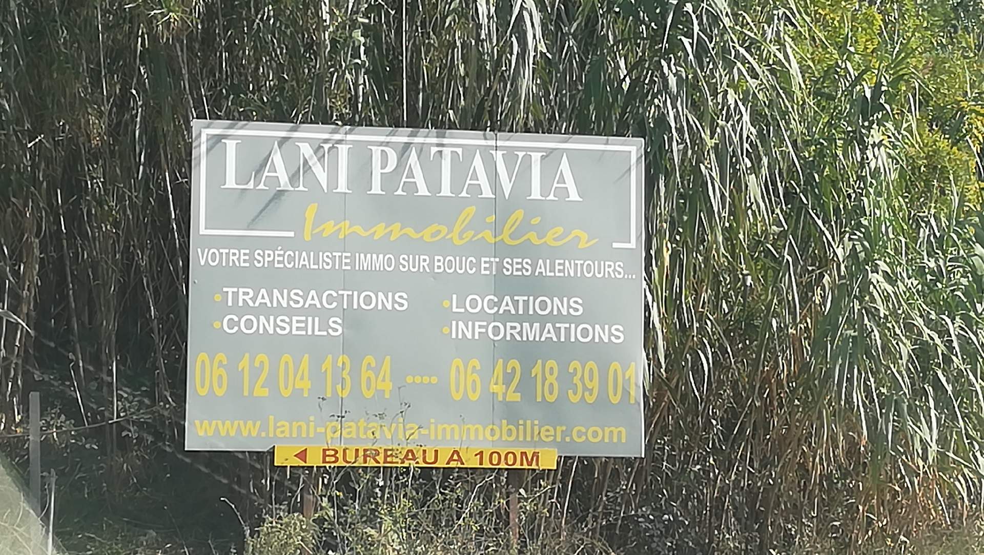 vente et location de biens immobiliers Bouc-Bel-Air Lani patavia