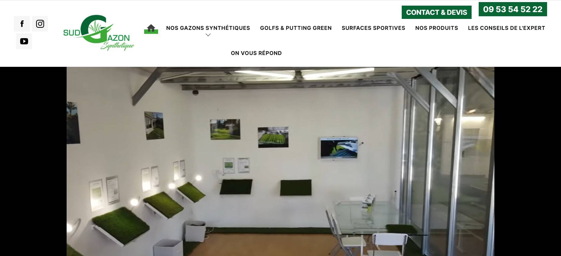 Vente de gazon synthétique vers Mougins dans les Alpes Maritimes