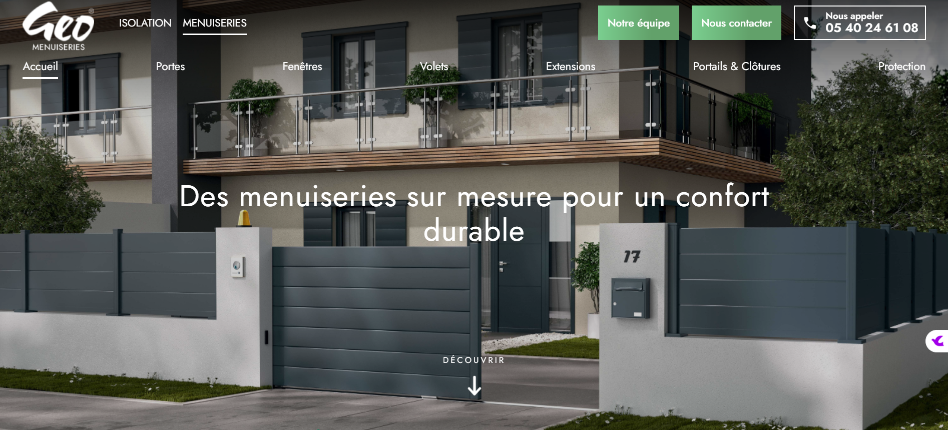 Installation de menuiseries extérieures sur-mesure de fabrication française à Toulouse - Geo Menuiseries