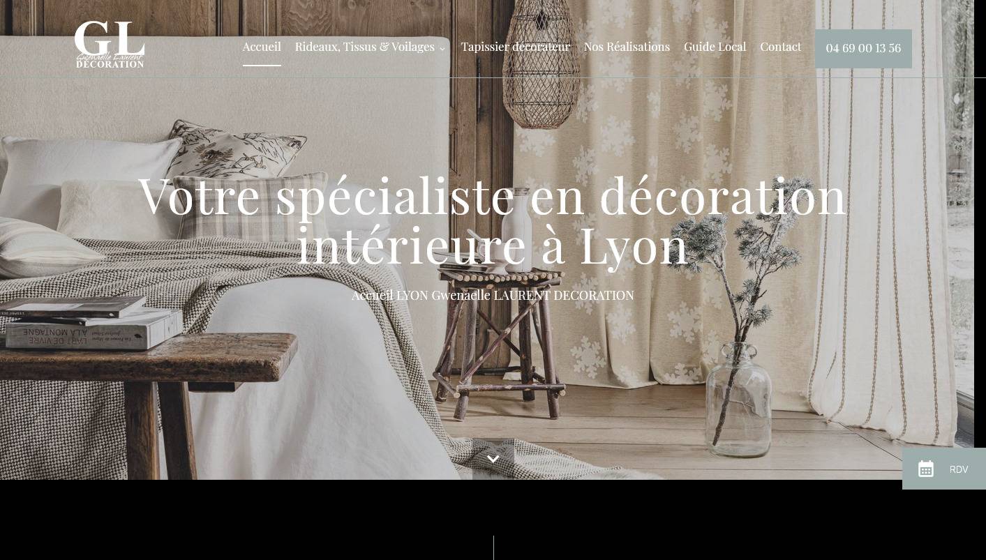 Faire concevoir des rideaux sur mesure à Lyon - GL Déco