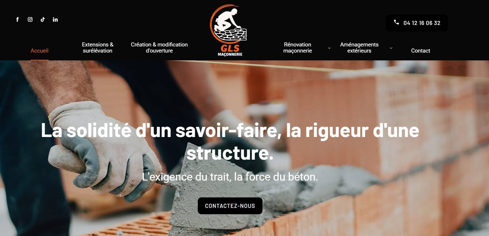 Création d'ouverture sur mur porteur pour porte avec renfort linteaux à Villefranche-sur-Saône dans le Beaujolais - GLS Maçonnerie