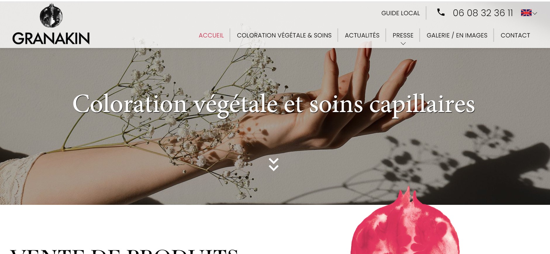 Fournisseur de coloration végétale pour les professionnels à Paris & France entière - Granakin