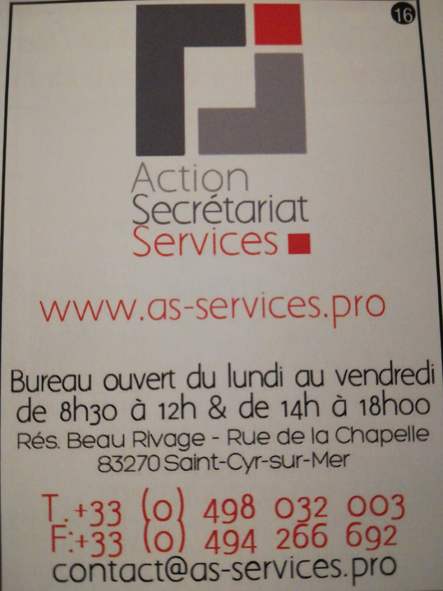 secrétariat service Saint-Cyr-sur-Mer action secrétariat service