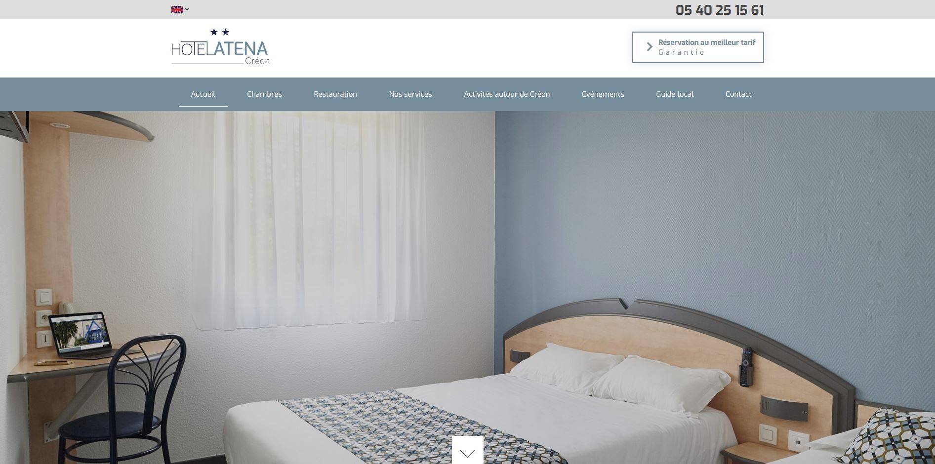 Où réserver une chambre d'hôtel pas chère à Créon ? - Hôtel Atena