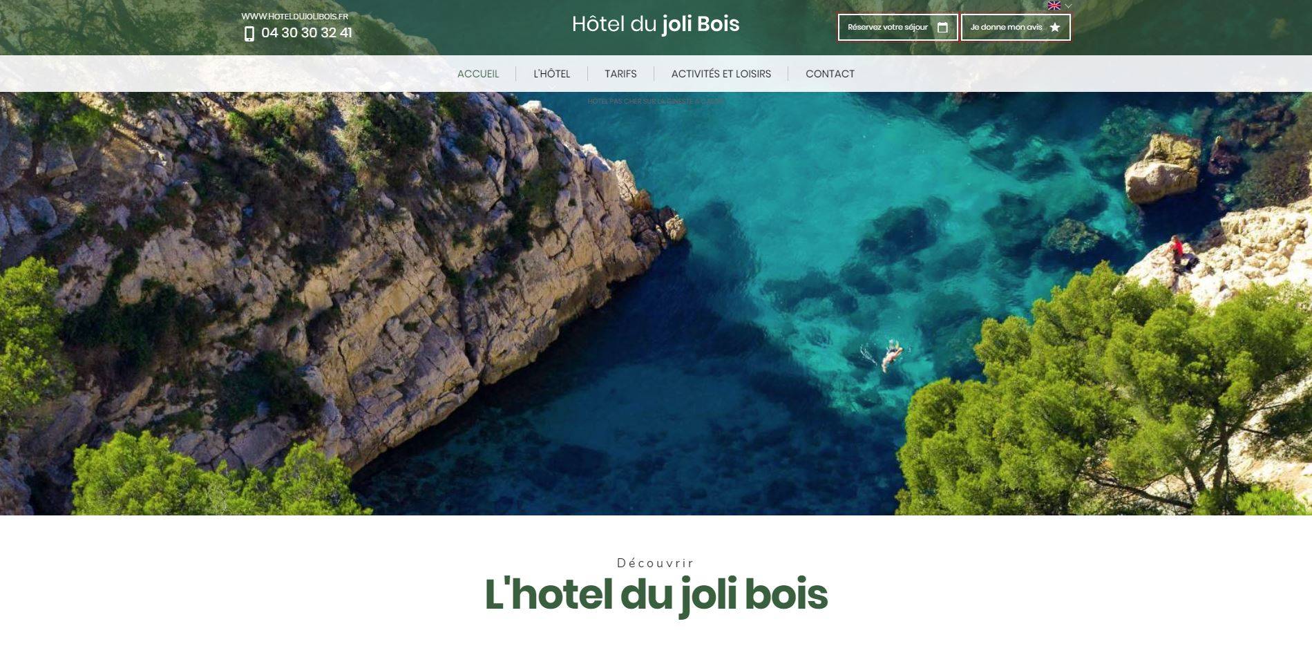 Trouver un hôtel pas cher à Cassis - Hôtel du Joli Bois