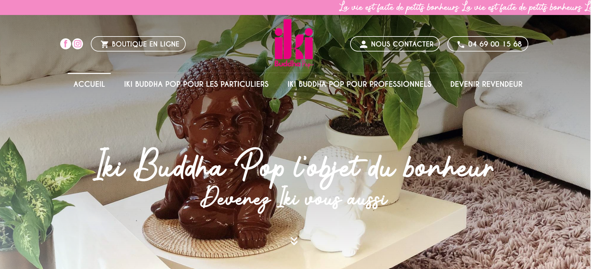 Vente de Buddha décoratif pour intérieur et extérieur à Cannes et en ligne - Iki Buddha Pop