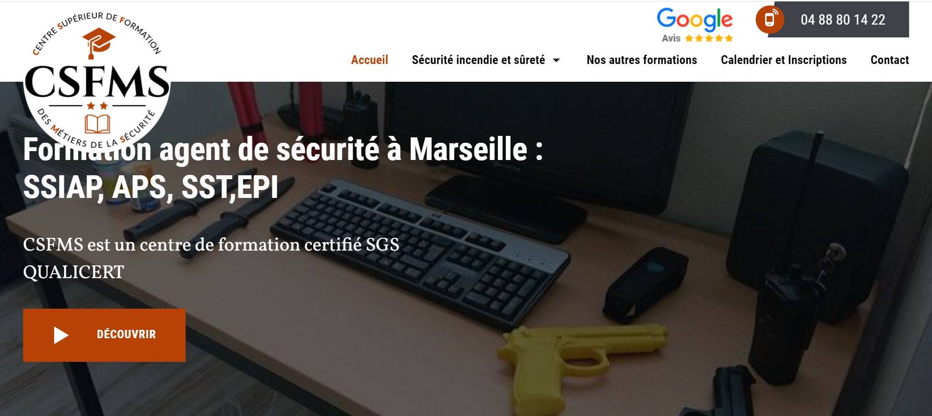 Meilleure formation pour devenir agent de sécurité incendie à Marseille 