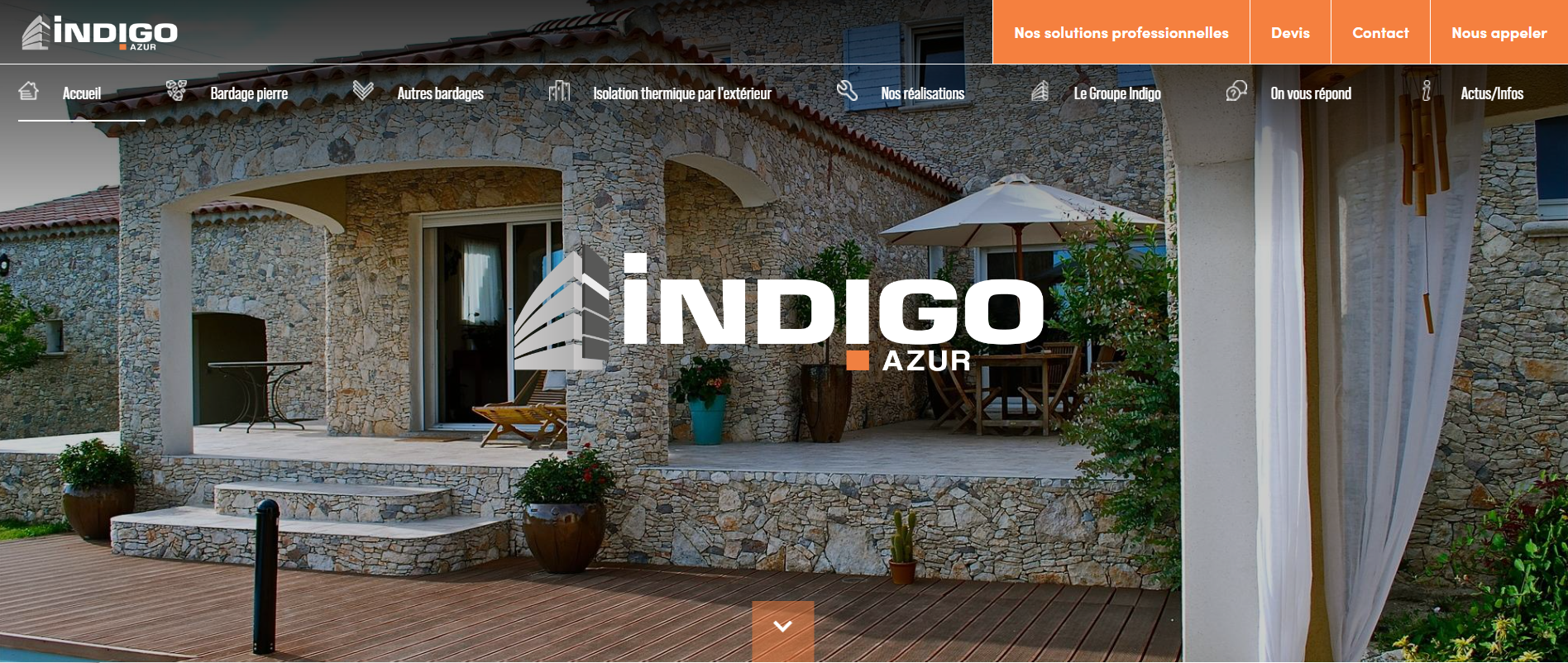 Rénovation de façade de villa en pierre agrafée à Antibes 06160 Alpes-Maritimes - Indigo Azur