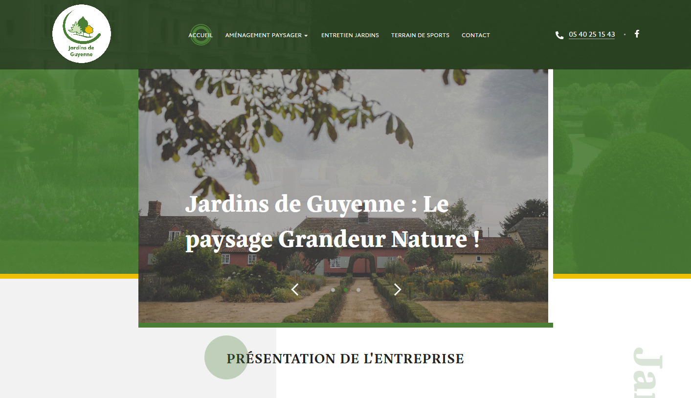 Paysagiste pour aménagement et entretien d'espaces verts dans le Médoc : Les Jardins de Guyenne