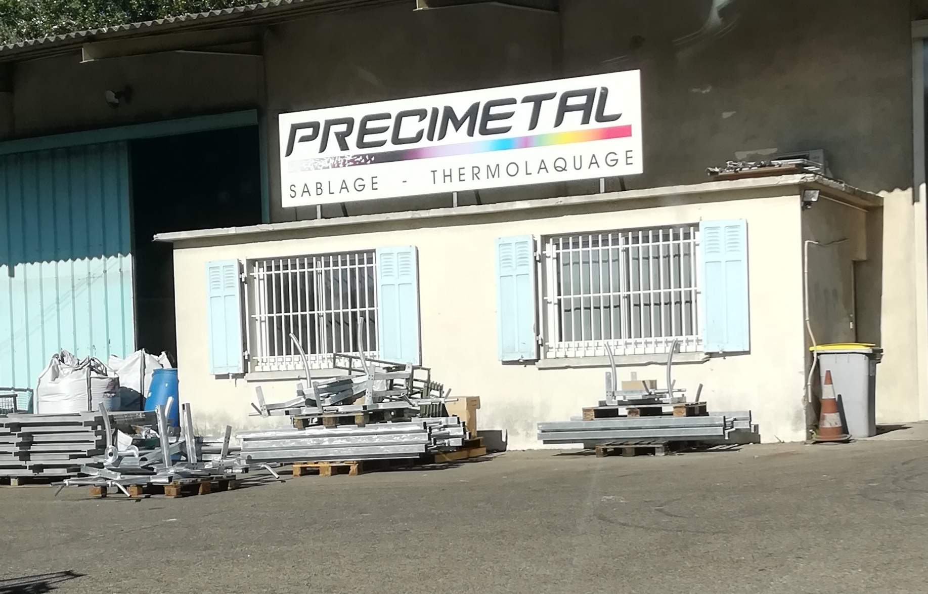 thermolaquage et sablage de pièces industrielles Mallemort precimetal