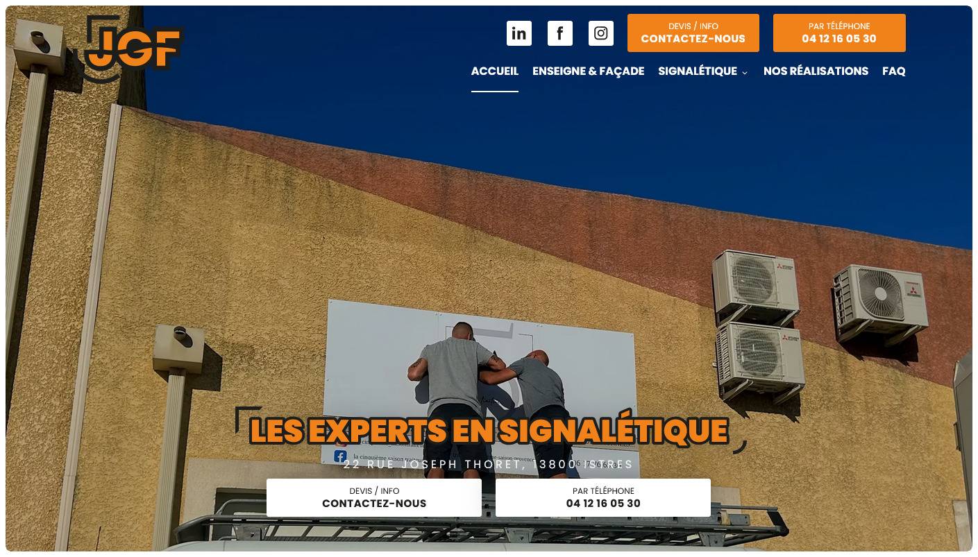 Comment installer une enseigne sur un commerce à Istres ? - JGF
