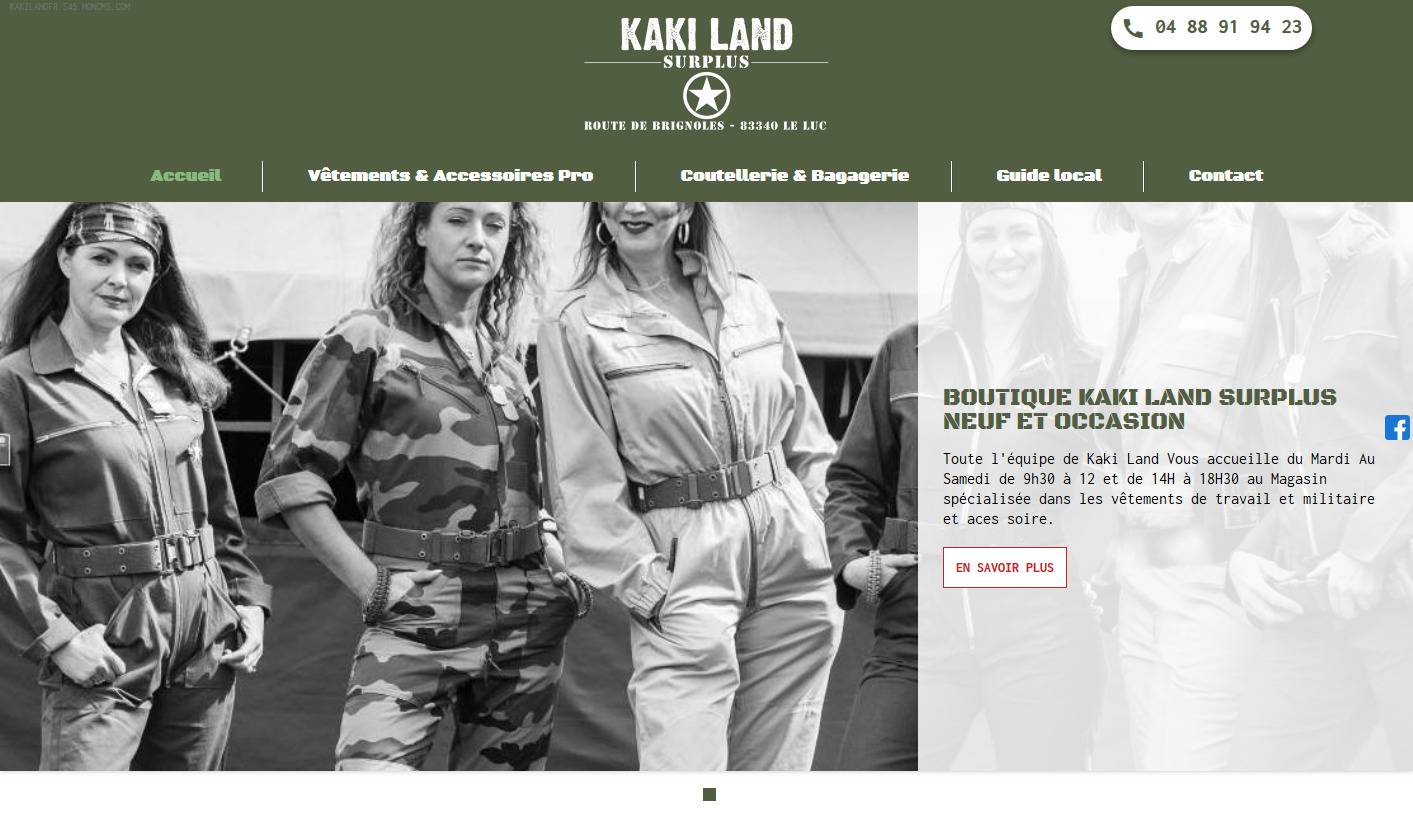 Boutique de stock américain Le Luc - Kaki Land