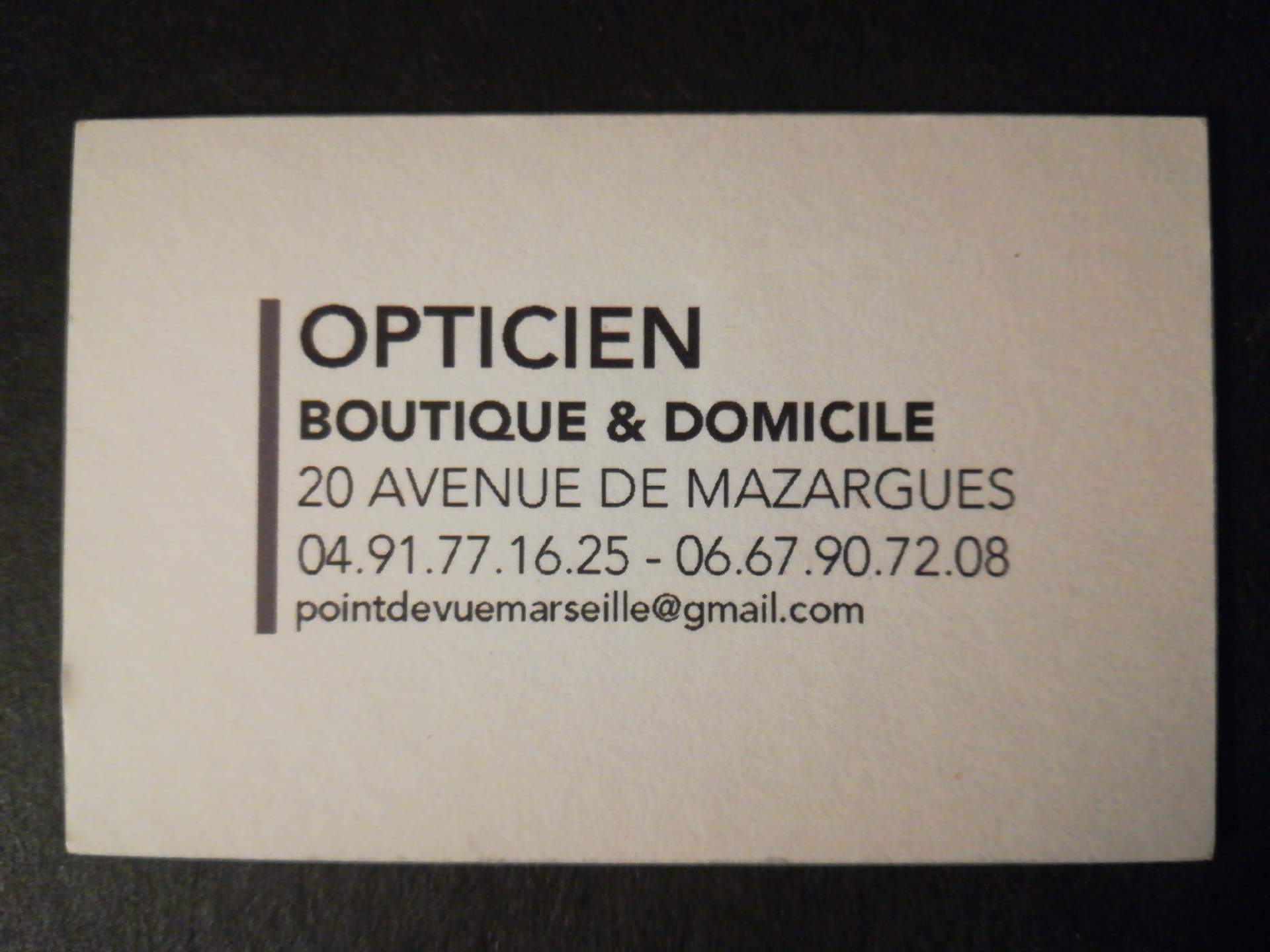 opticien Marseille optique point de vue