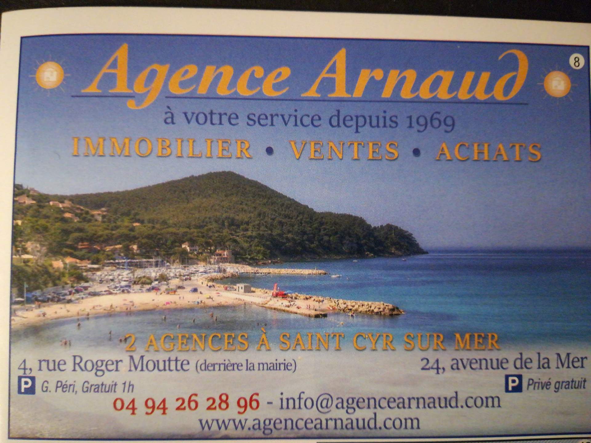 agence immobilière Saint-Cyr-sur-Mer agence Arnaud